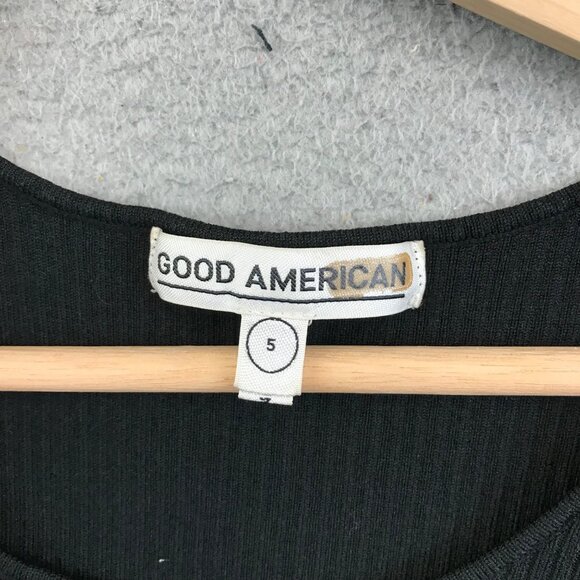 Good American Bold Shoulder knitted Midi Dress size 5 - Picture 7 of 11